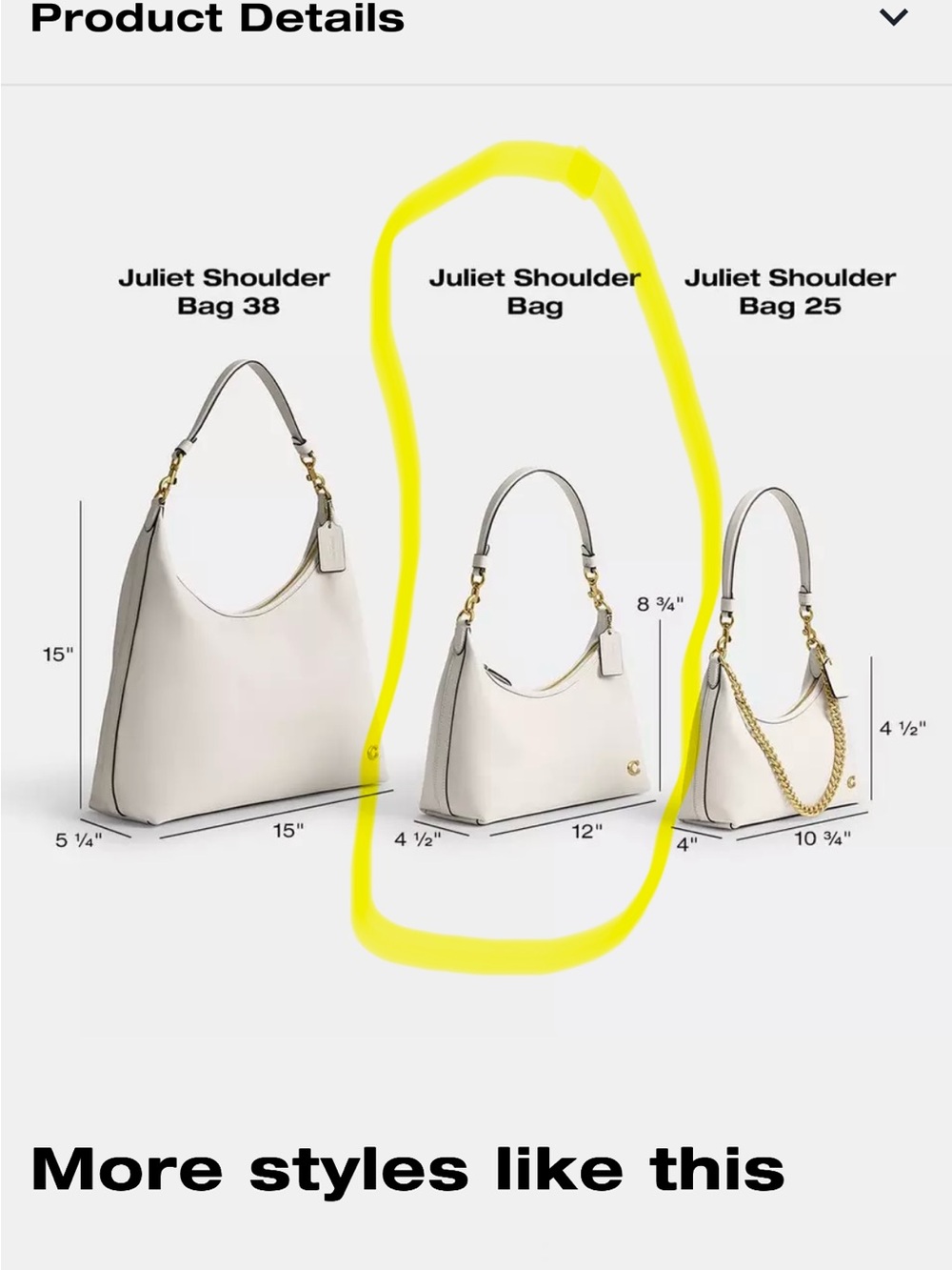 Coach JULIET Shoulder Bag - Picture 9 of 9